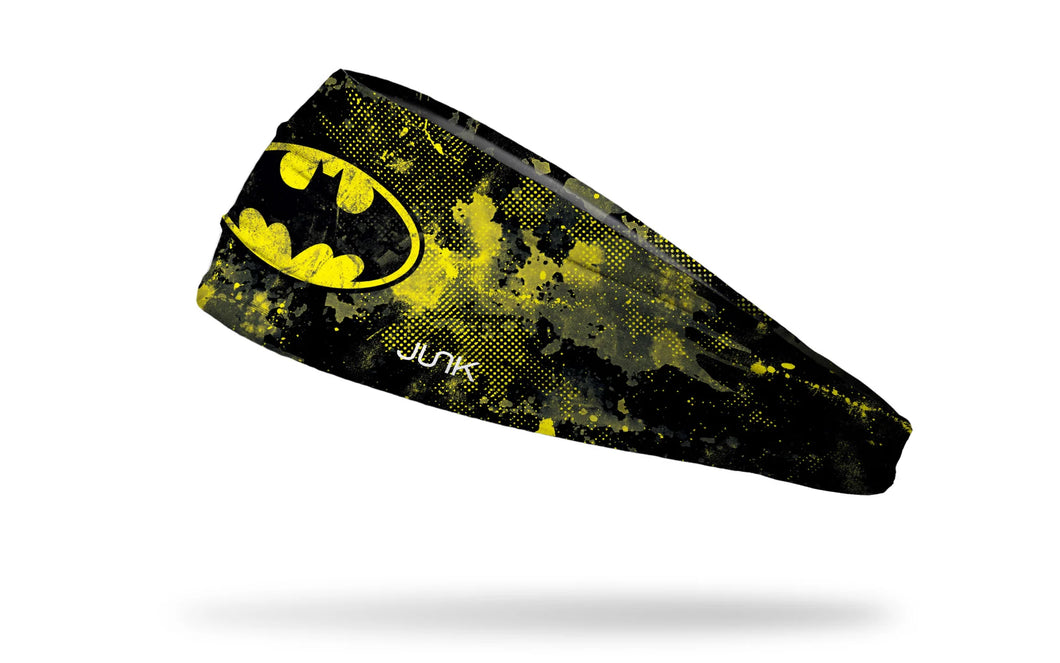 Junk Brands Batman Grunge Black Logo Headband