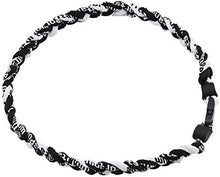 Cargar imagen en el visor de la galería, Titanium Necklace Sport Running Tornado Braided 3 Rope Ionic Necklace
