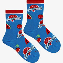 Load image into Gallery viewer, Cool Socks Airheads Cherry &amp; Watermelon Big Kids Crew Socks
