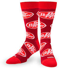Load image into Gallery viewer, Cool Socks Dr Pepper Retro Crew Socks
