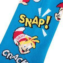Load image into Gallery viewer, Cool Socks Kellogg&#39;s Rice Krispies Snap, Crackle &amp; Pop! Big Kids Crew Socks

