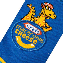 Load image into Gallery viewer, Cool Socks Kraft Mac &amp; Cheese Big Kids Crew Socks
