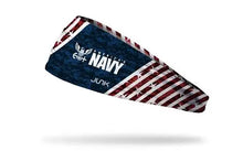 Load image into Gallery viewer, Navy: Red White and Blue Big Bang Lite Headband
