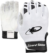 Cargar imagen en el visor de la galería, Lizard Skins Komodo V2 Batting Gloves white batting gloves black batting gloves best batting gloves
