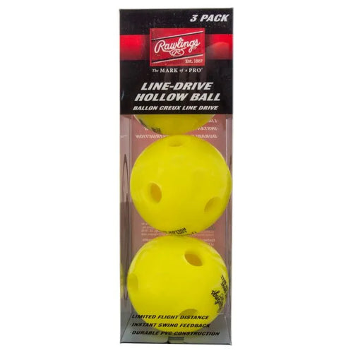 Rawlings Line-Drive Hollow Training Ball (3 Pack)