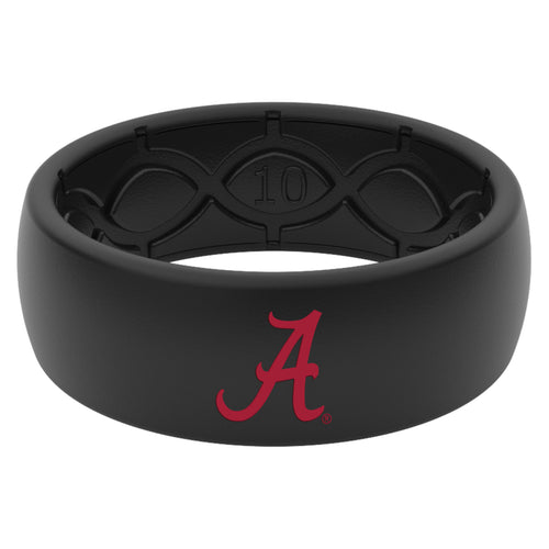 Groove Life College Alabama Black & Color Ring rings for men men rings black rings for men al rings Alabama rings for men silicone rings for men football rings for men baseball rings for men best rings for men