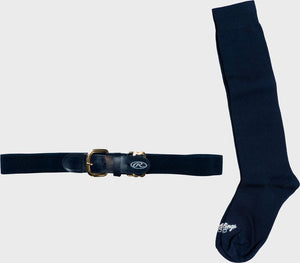 Rawlings Elastic Belt & Sock Combo navy