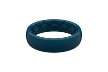 Load image into Gallery viewer, Groove Life Satin Dark Ocean Thin - Women&#39;s Silicone Ring
