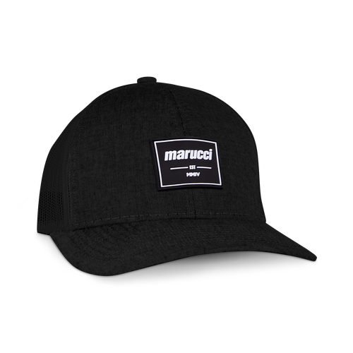 Marucci Square Up Trucker Snapback Hat baseball cap baseball hats black baseball hats marucci baseball hats snapback hats marucci marucci hats snapback black/gray patch hat marucci established rubber patch snapback hat