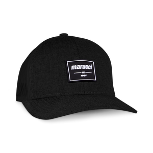 Marucci Square Up Trucker Snapback Hat baseball cap baseball hats black baseball hats marucci baseball hats snapback hats marucci marucci hats snapback black/gray patch hat marucci established rubber patch snapback hat