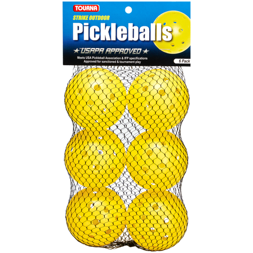 Tourna Strike Outdoor Pickleballs (6 PACK). best pickleballs. outdoor pickleballs. 