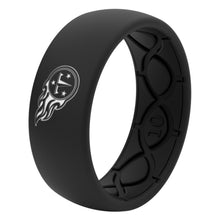 Load image into Gallery viewer, Groove Life NFL Tennessee Titans Black Silicone Ring Groove Life NFL Tennessee Titans Black Silicone Ring
