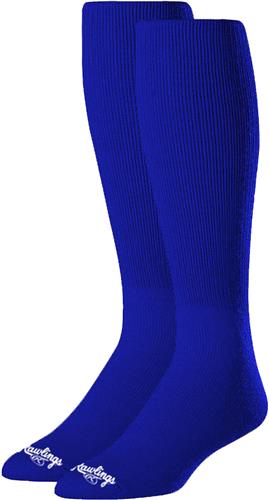 Rawlings Baseball/Softball Socks 2 Pair- Solid Colors royal blue