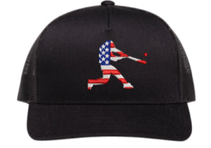 Pacific Headwear Snapback Hat- American Flag Batter