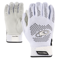 Load image into Gallery viewer, Pro Knit V2 Batting Glove white. pro knit v2 batting gloves black. black baseball batting gloves. white baseball batting gloves. black softball batting gloves. best batting gloves. lizard skins batting gloves. 
