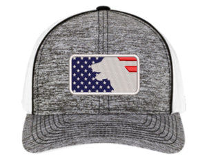 Pacific Headwear Snapback Hat - American Flag with Dog