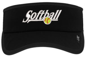 Pacific Headwear Performance Visor - Softball