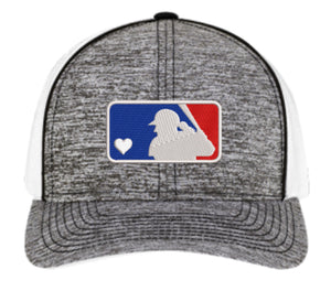 Pacific Headwear Snapback Hat - MLB Style Logo with Softball Batter