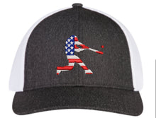 Load image into Gallery viewer, Pacific Headwear Flexfit Hat- American flag batter
