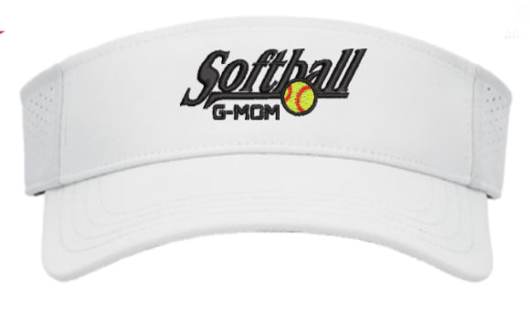 Pacific Headwear Perforated Coolcore® Visor- Softball G-Mom
