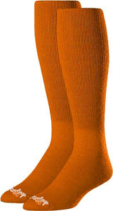 Rawlings Baseball/Softball Socks 2 Pair- Solid Colors orange socks